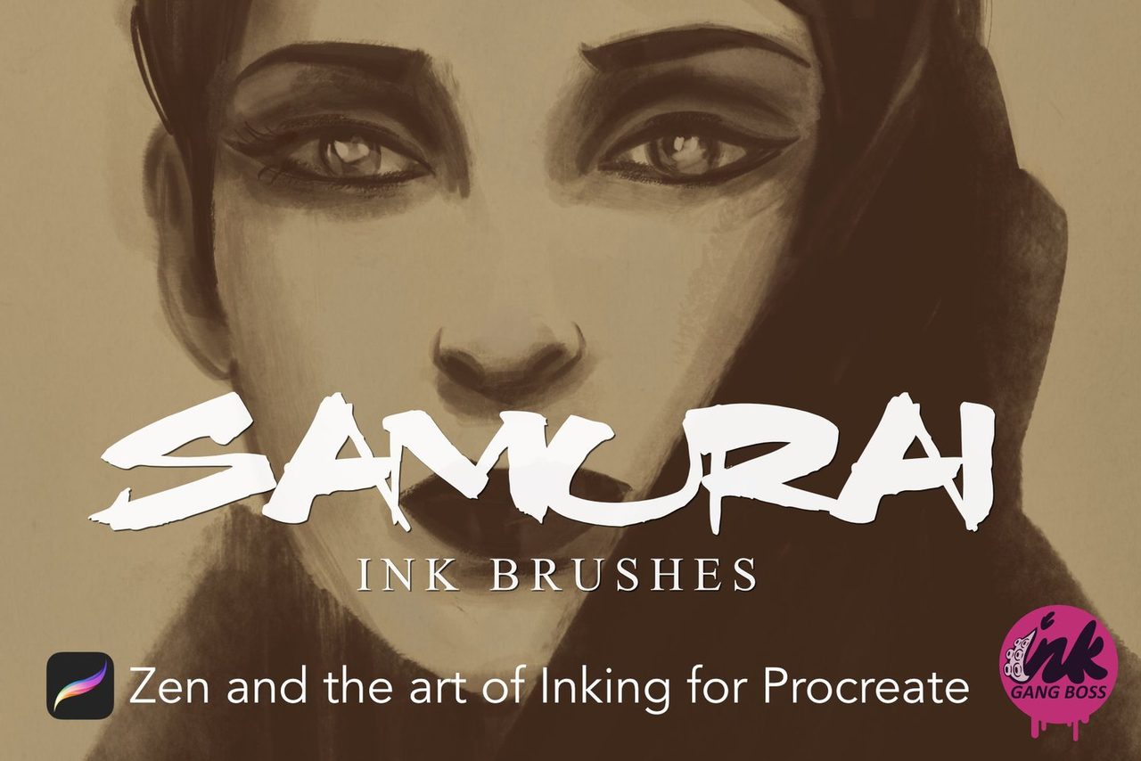 Samurai Ink Brushes: Zen and the art of inking for Procreate