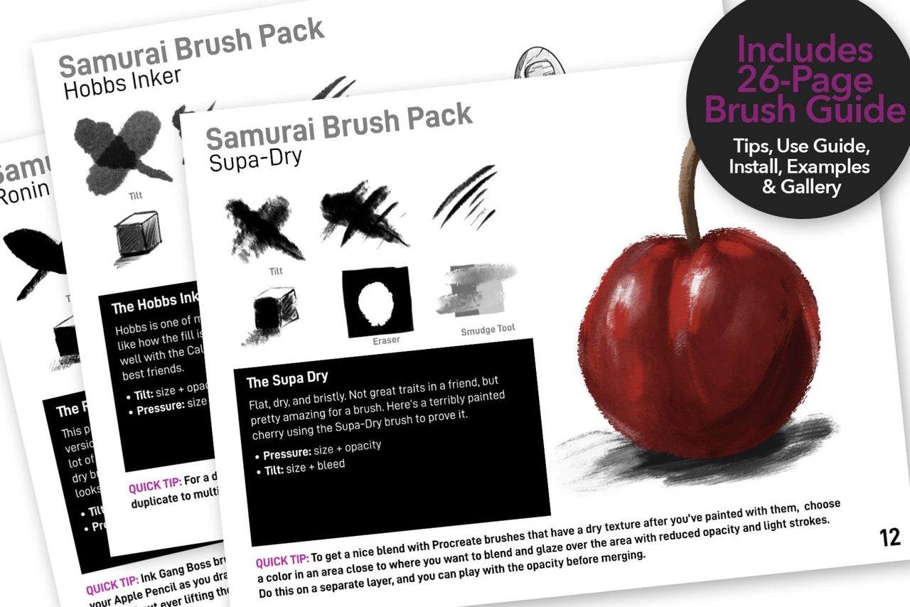 Includes a 26-page brush guide