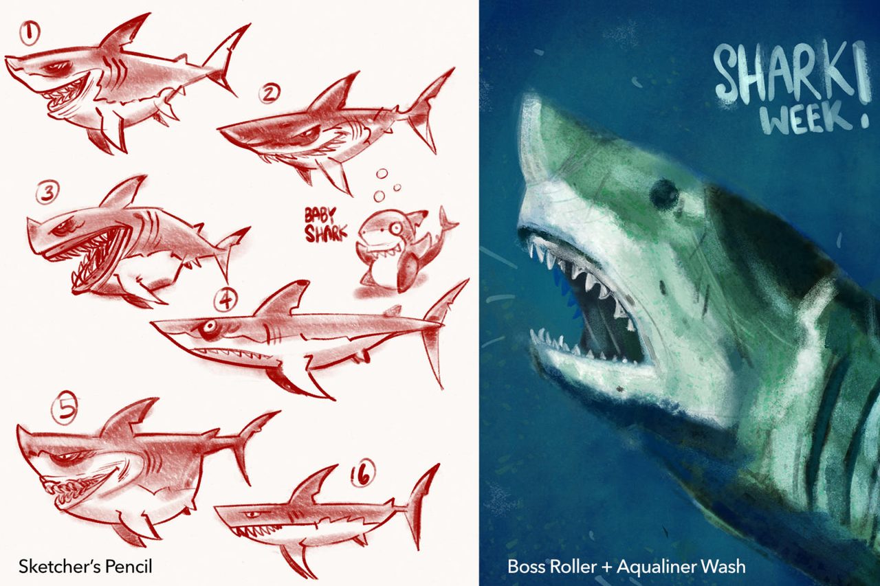 Tea Time: realistic watercolors in Procreate 5
