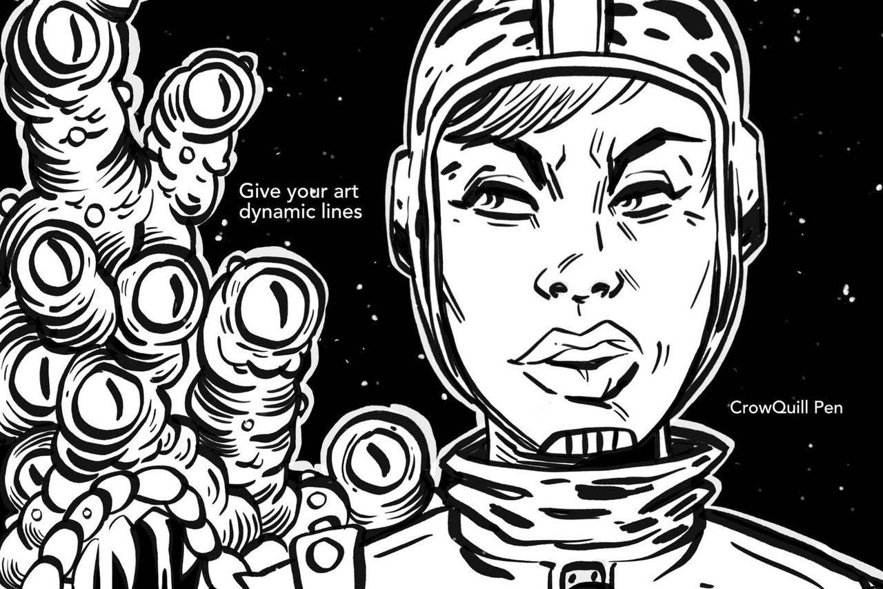 Give your art dynamic lines: CrowQuill Pen